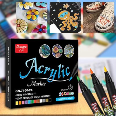 Σετ ακρυλικών μαρκαδόρων 12 τεμαχίων | ACRYLICPENS