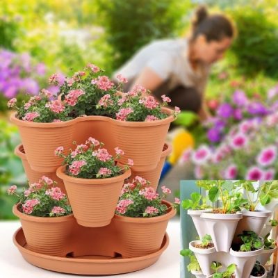 Γλάστρες με ρυθμιζόμενο ύψος (3x τεμάχια) | PLANTUP