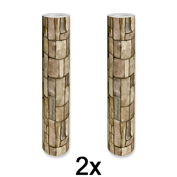 2x Κομψή 3D Ταπετσαρία – Εύκολη Μεταμόρφωση Τοίχου | WALLCORWRAP