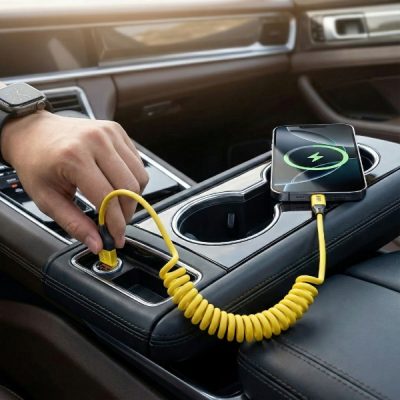Αναδιπλούμενο καλώδιο φόρτισης 4-σε-1 - 65W, USB-C + Lightning | SPRINTCHARG