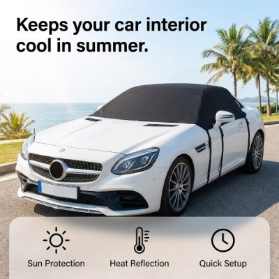 Διπλής όψης αντηλιακό κάλυμμα παρμπρίζ | CARCOVER
