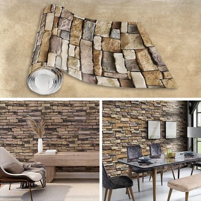 Αυτοκόλλητο 3D Πάνελ Τοίχου με Όψη Τούβλου | WALLCORWRAP